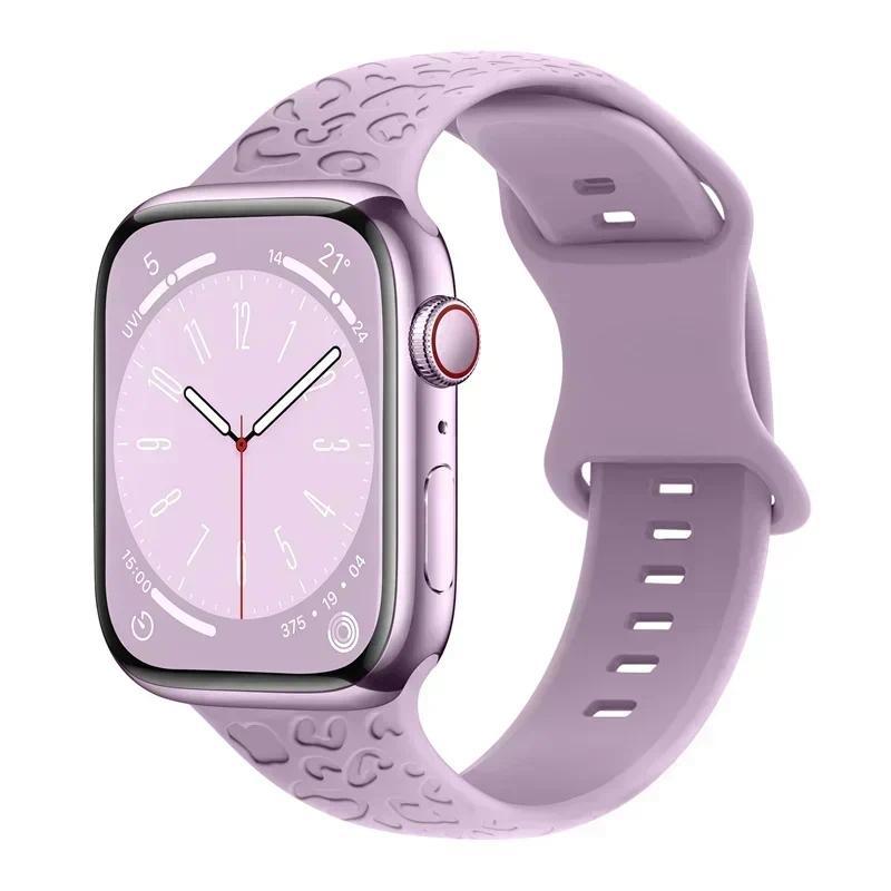 Engraved Strap For Apple Watch Band 45mm 44mm 46mm 42mm 41 40 49mm Silicone Correa Bracelet Series 8 9 10 11 7 SE 6 5 4 Ultra 2