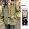 Multi-pocket Lapel Jacket Large Size Loose Casual Men's Thin Coat