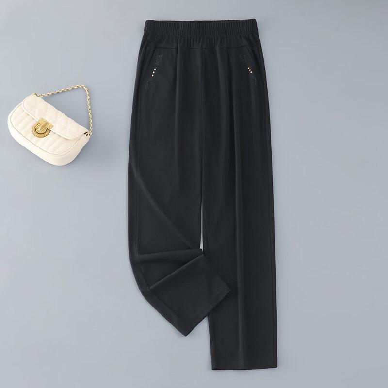 Elderly Women's Straight-Leg Casual Pants
