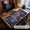 Music Guitar Theme Custom Mouse Pad Personalized With Name Text Customized Desk Mat For Office Home Decor