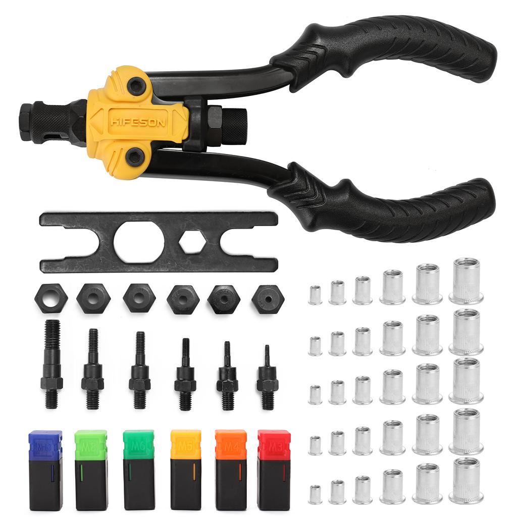 Labor Saving Hand Riveter BT 617 Manual Rivet Machine Riveting Tools with Nut Dies