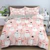 Christmas Snowman Down Comforter Set Bedding Set 3-piece Duvet Cover Set