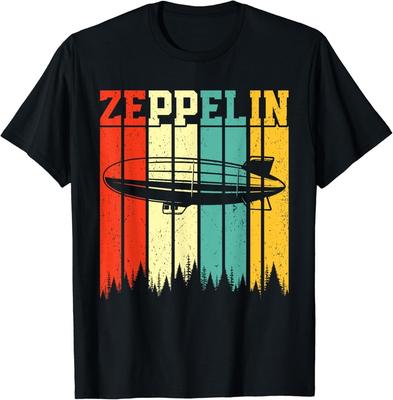 Retro Zeppelin 70er 80er Luftschiff Zepelin Zepplin Geschenk Unisex T-Shirt