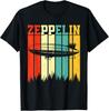 Retro Zeppelin 70-tal 80-tal Dirigibel Luftfartyg Zepelin Zepplin Gåva Unisex T-shirt