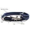 Sea Animal Shark Bracelet Men Women Multilayer Adjustable Survival Braclet Beach Jewelry Gift For Lover Good Luck Red Braslet