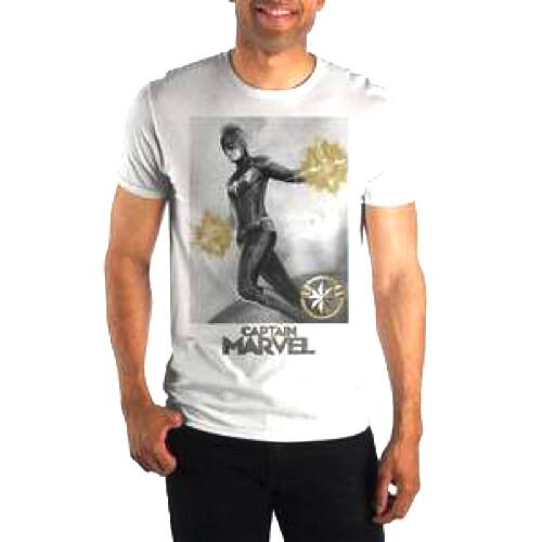 Marvel Captain Marvel T-Shirt Size Mens Medium -BIOWORLD S
