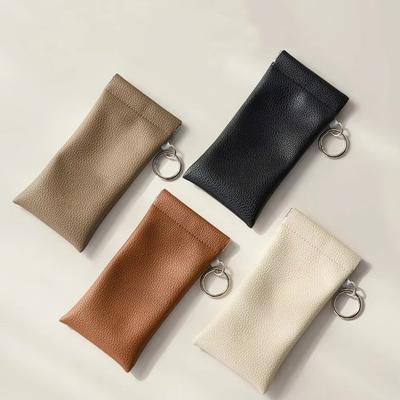 Automatic Closure Eyeglass Storage Bag Dustproof Eyewear Pouch Portable Sunglasses Case Travel Use