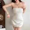 2026 European and American Summer New Temperament Elegant Pure Desire Romantic Su Tube Top Light Luxury Hip-wrapped Dress Women