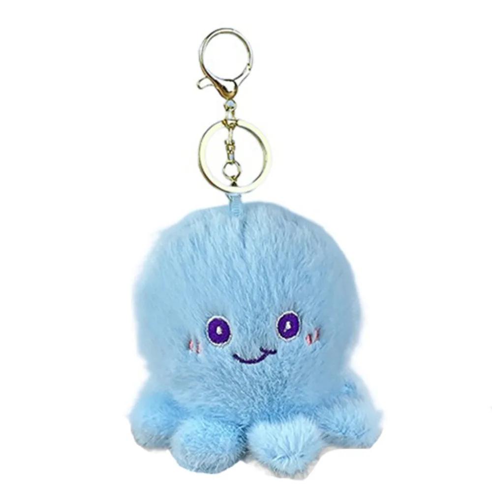 Turtle Ocean Animal Plush Keychain Octopus Starfish Plush Whale Keychain PP Cotton Simulation Animal Whale Small Pendant