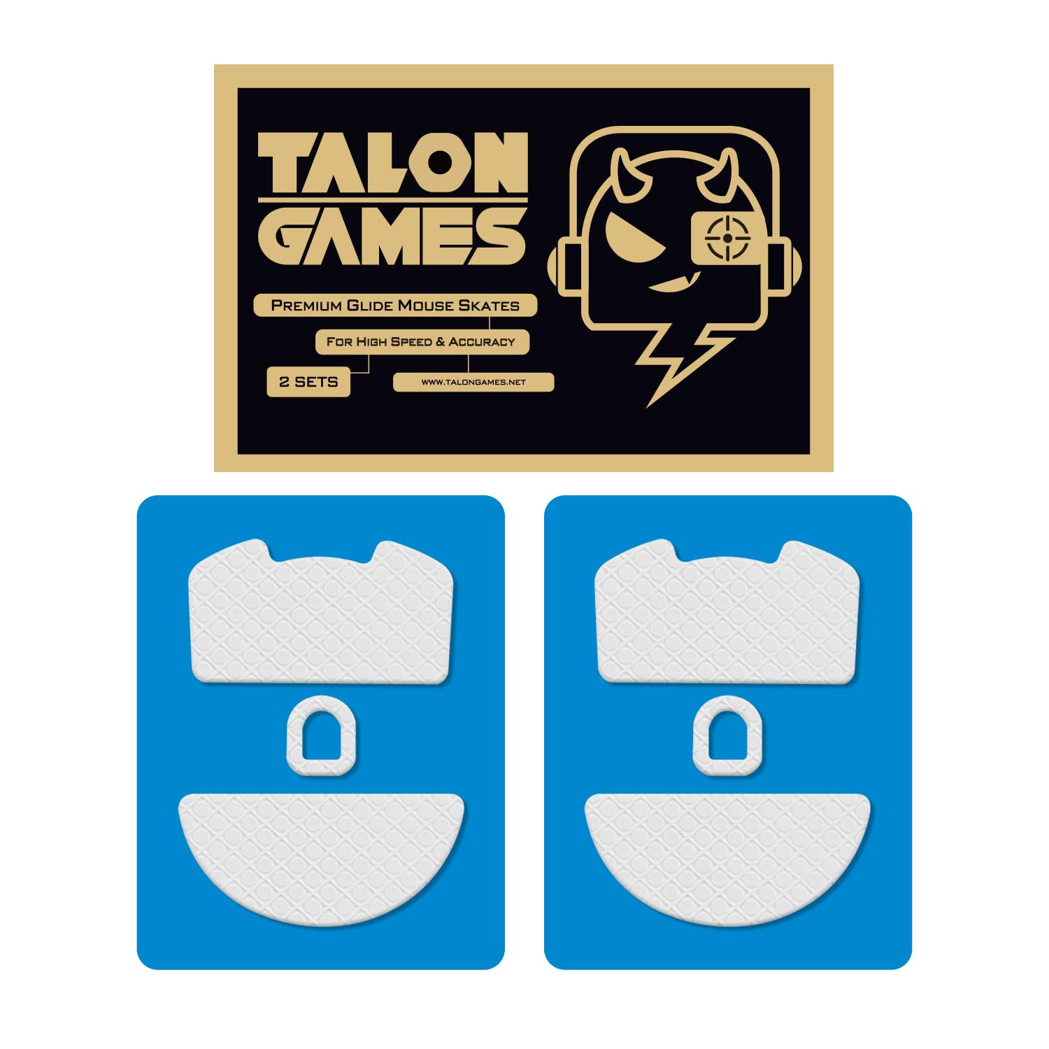 

Ножки для мыши серии TALONGAMES 3D для Razer Viper V3 Pro, Супергладкие, Текстурированные ножки для мыши, Премиальные глайды для мыши, Ультранизкое трение, Прочные