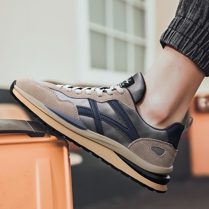 

Весна новая кожаная обувь ретро кожа повседневная папа спортивная мужская обувь 44