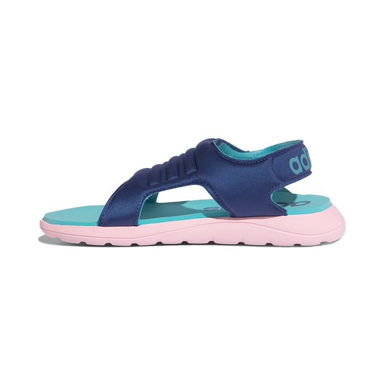 Adidas Comfort Sandal C Space Leather Comfortable Versatile Durable Kids Sandals Kids Sandals Blue FY8858