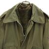 70s 80s Military Flight Jacket 46 Khaki With Liner Men's Used