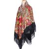 Women's Plus Size Retro Print Shawl Scarf - Large Square Evening Dress Wrap