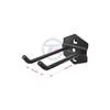Black Square Pegboard Hook & Tool Holder Shelf - Metal Storage Rack & Accessory Display