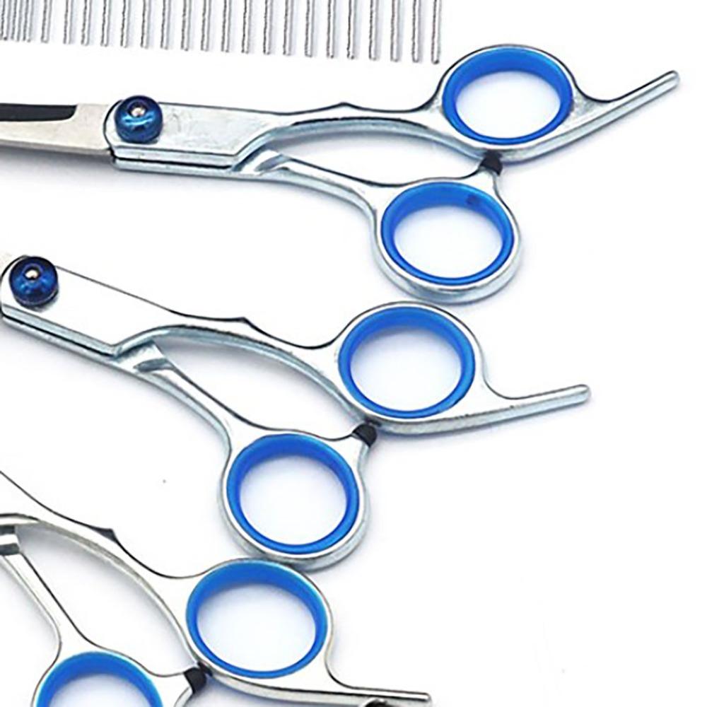High-Grade Alloy Edge Pet Grooming Trimming Kit Curved Cut Edges Ergonomic Handle Dog Hair Trimming Tools Precision Tooth Notch