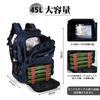 Goture Multifunctional Backpack, 600D, Blue, Water-Repellent, Fishing Gear Storage, Soft Lure Bag, and Rain Cover Included, Outdoor Tackle Bag, Mounta