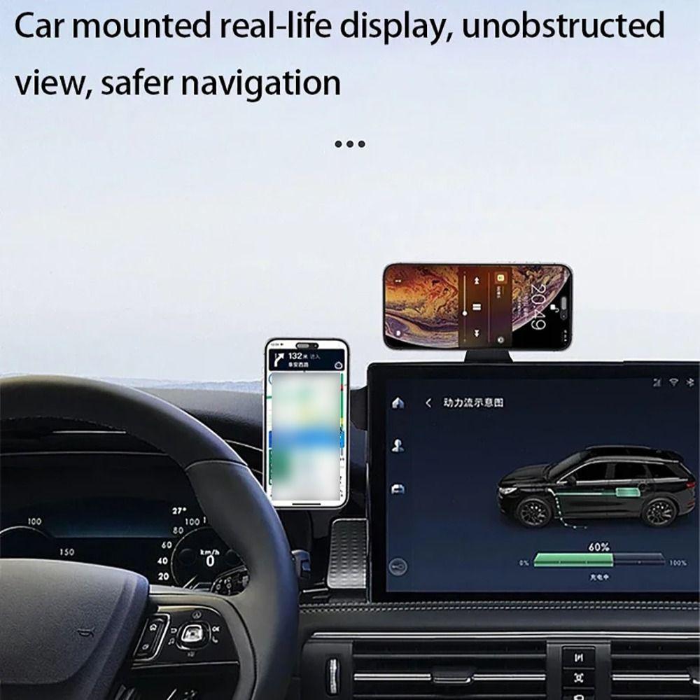 Back Mount Magnetic Phone Holder Plastic Laptop Back Mount New Rotation Stand  Notebook Use