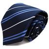 Michiko London Brand Necktie Made Japan 100 Silk Jacquard Weave Regimental Stripe.