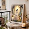 Disney Snow White Pearl Canvas Decor Set - 5D Artificial Pearl Jigsaw Puzzle Embroidered Home Decorative Handmade Gift