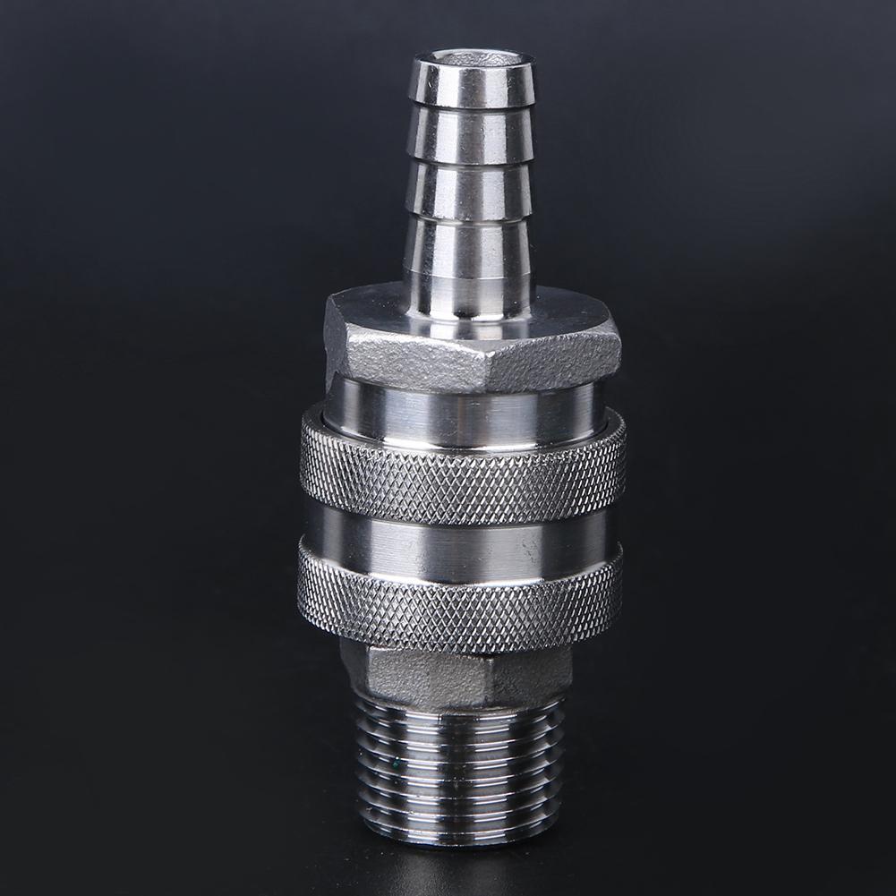 4pcs G1 2in Male Thread Stainless Steel Quick Connector Adapter for Home Brewing Beer