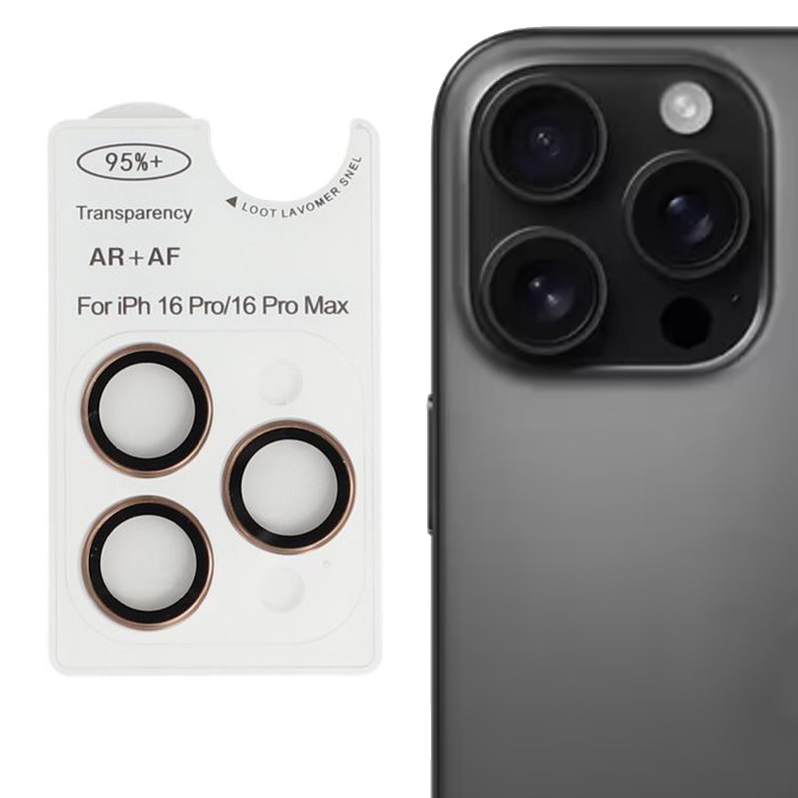 For iPhone 16 Pro/16 Pro Max AR + AF Lens Protector Anti-Glare Positioning Clear Lens Film B