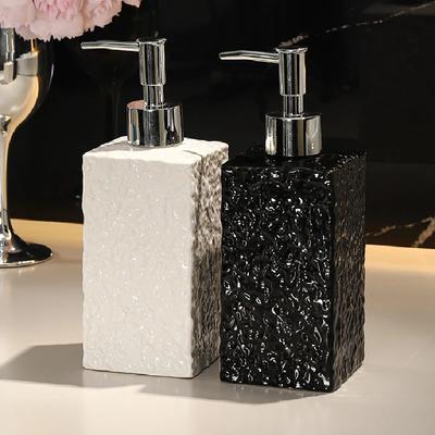 Water Ripple Ceramic Emulsion Bottle Hand Sanitizer Shower Gel Lotion Press Bottle Bathroom Soap Bottle Bathroom Soap Dispenser