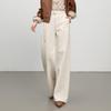 Retro Wide-Leg Women's Jeans with Belt - Floor-Length, Simple, Versatile Korean Style