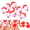 10 Pack Bobber Bulk Hard Plastic Fishing Float, Fishing Bobbers Snap-on Floats, Red and White