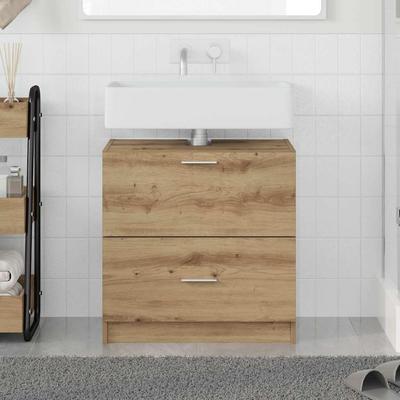 vidaXL Badezimmerschrank Artisan-Eiche 59 X 37 X 59 Cm Holzwerkstoff