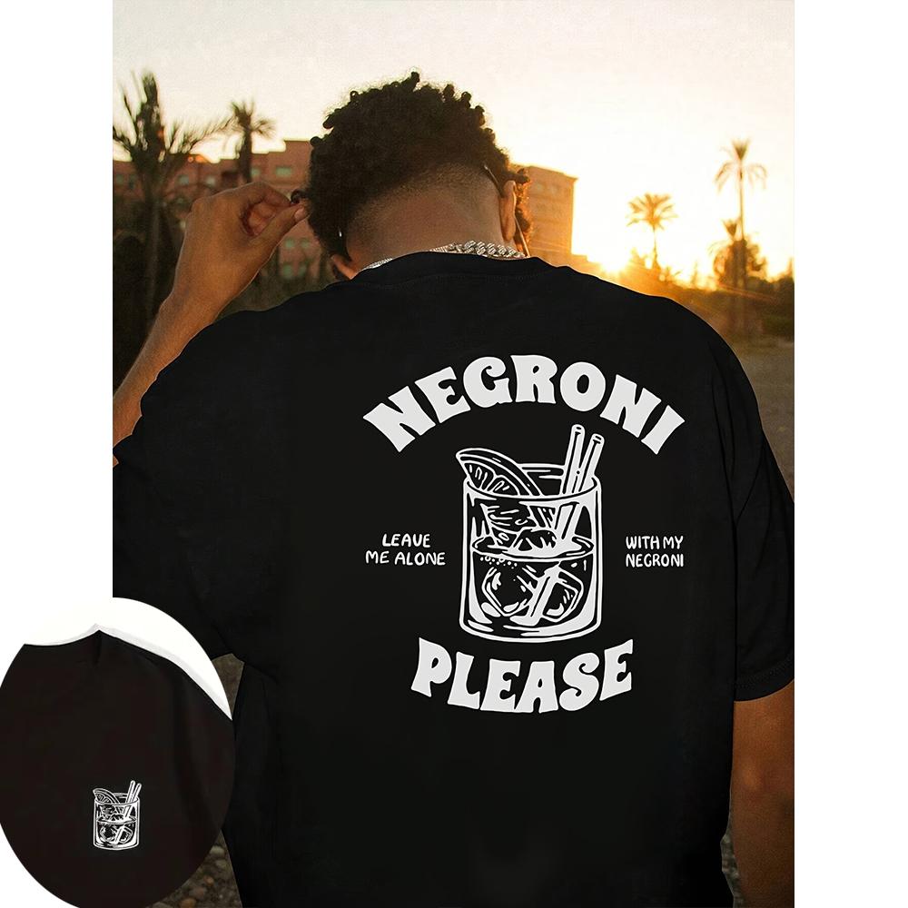 

2025 Summer Men s Casual T-Shirt with Double Sided Print Round Neck Knit Regular Fit Novelty Graphic Alphabet Design Tops Tee 4XL