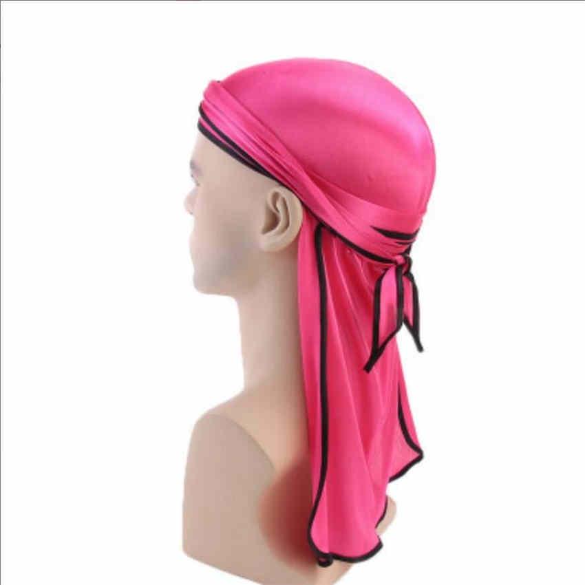 Unisex Long Tail Scorpion Pirate Silk Satin Cap Elastic Head Cap Chemotherapy Hat Hair Accessories