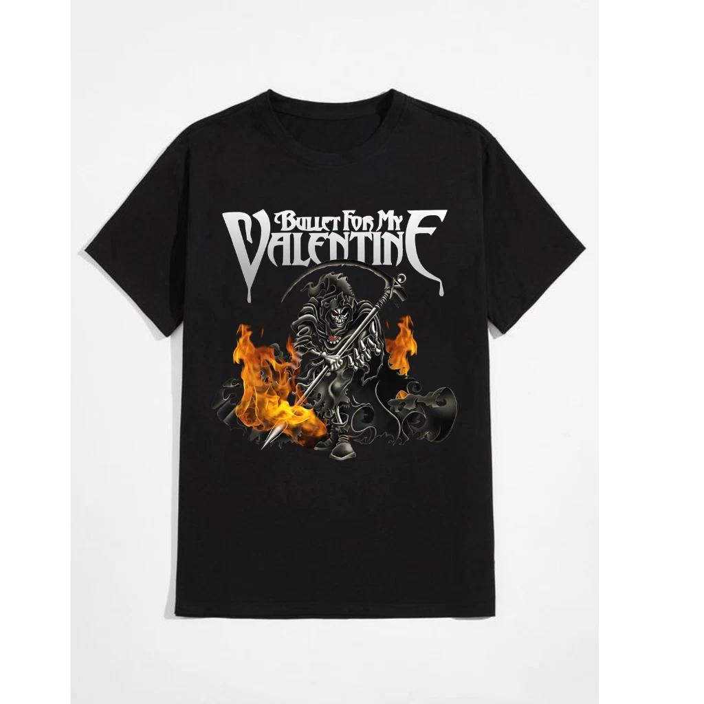 

**Bullet For My Valentine “The Reaping” Vintage Men’s Cotton Black T-Shirt (S–5X 2XL