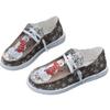 European and American Christmas snowman elf casual single shoes light large size shallow mouth new style