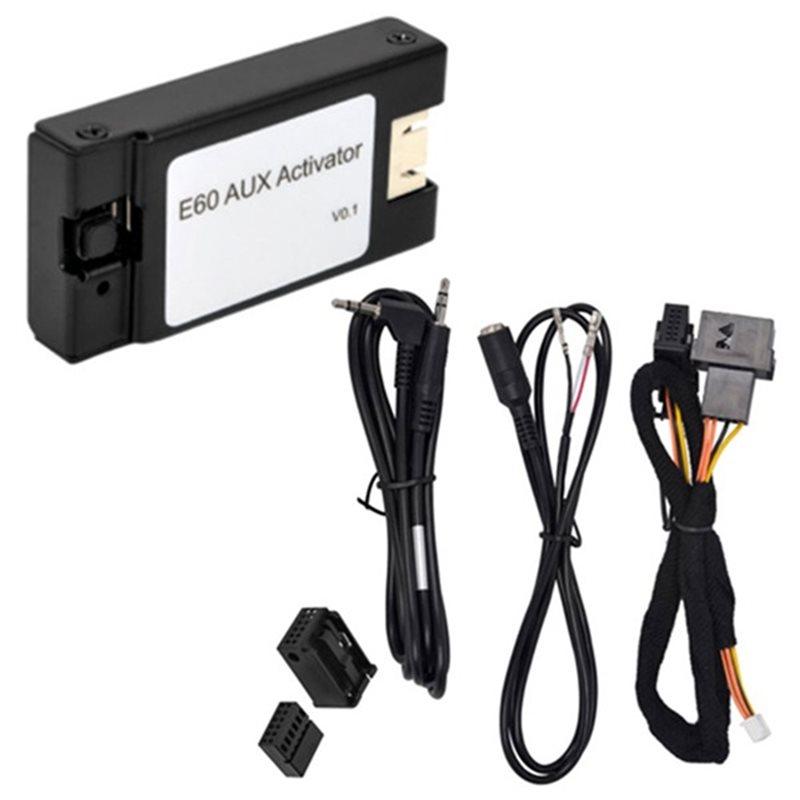 

Car Radio Auxiliary Adapter For BMW 5 Series Seires E60 E61 E63 E64 CCC System 2002-2009 Special Aux Activator чёрный