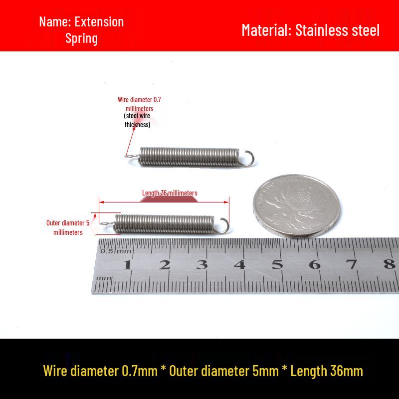 Stainless Steel Spring Hook for Microwave Oven Handle, Wire Diameter 0.6/0.7
