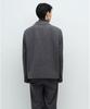 Musinsa Standard Wool Blend Melton Oversized Short Blazer [Medium Grey]