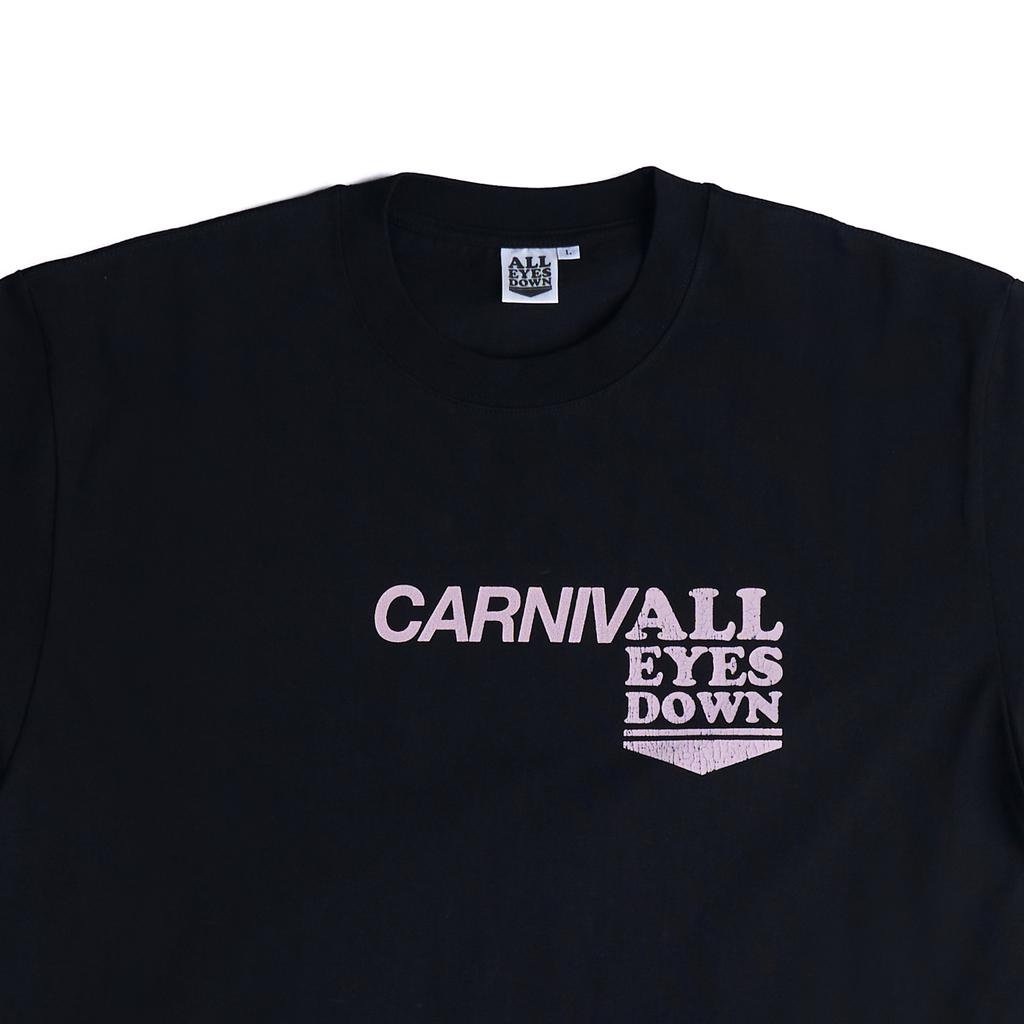 ALL EYES DOWN Aed X Carnival T-Shirt (Black)