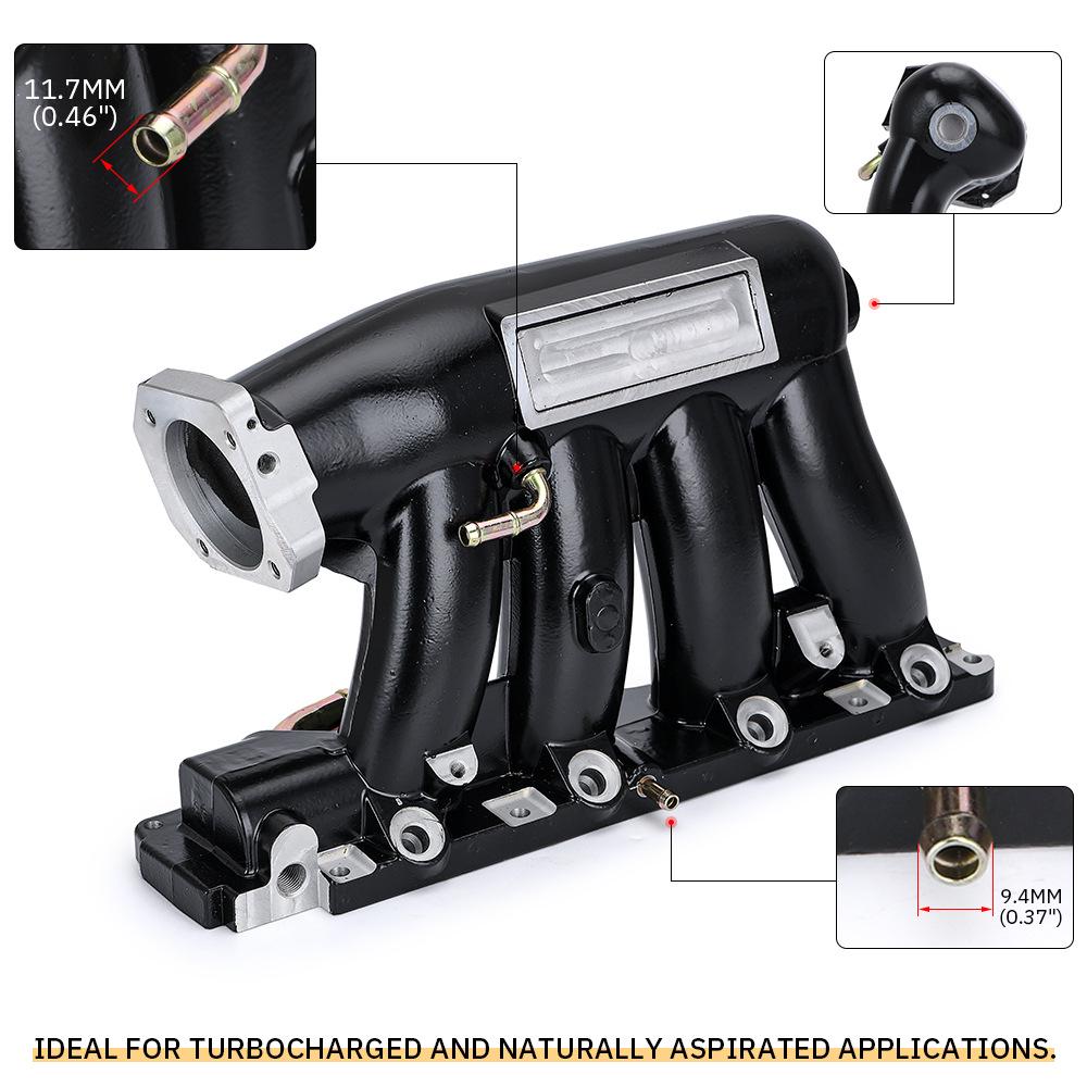 Nové sací potrubí v černé a stříbrné barvě pro Honda Civic K24A2 K20Z3