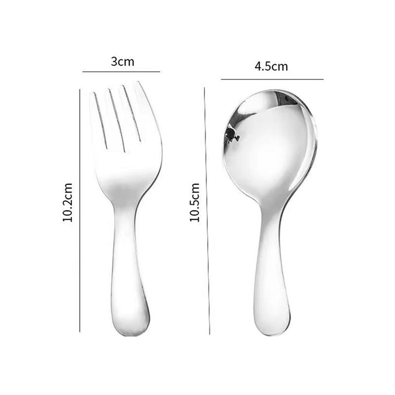 Mini Tragbare Löffel Gabel Geschirr Outdoor Camping Edelstahl Besteck Set Für Mittagessen Wandern Camp Kochen Liefert