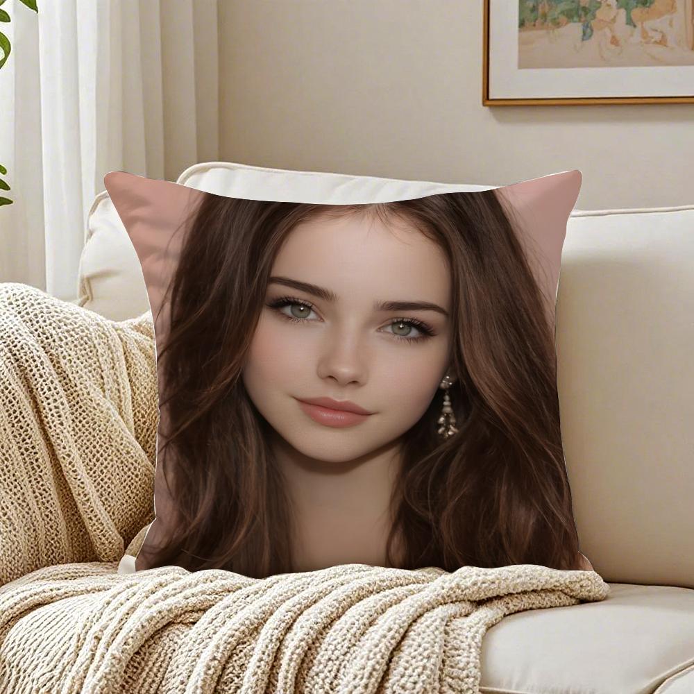 Western Beauty Pillow Retro Cowboy Style Cushion Cover Pillowcase Anti-Dustmite Living Room Sofa Decor Cushion Room