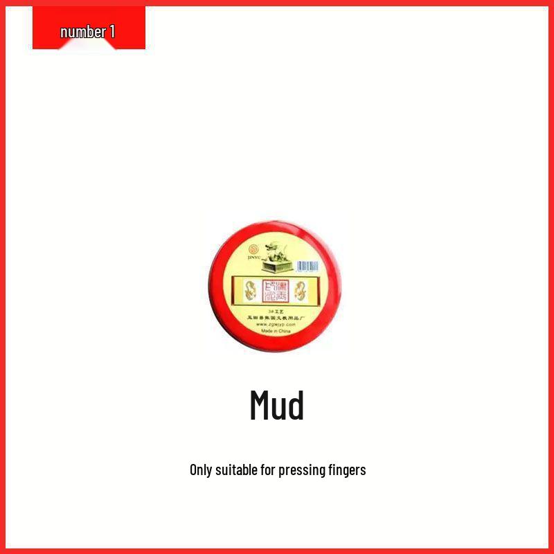 Seal Red Mud Quick-Drying Ink Pad for Stamps and Fingerprints