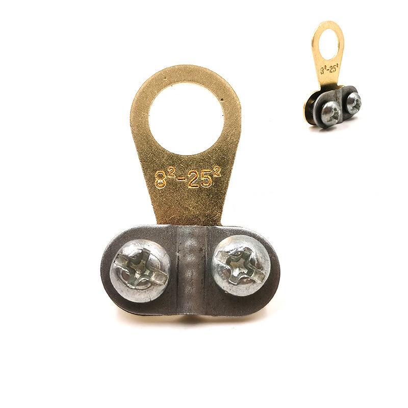 

Copper Brass Wire Terminal For Battery Cable Crimping Fits Wide Wire Range With 1.2mm Thick Plate And Secure Clamp