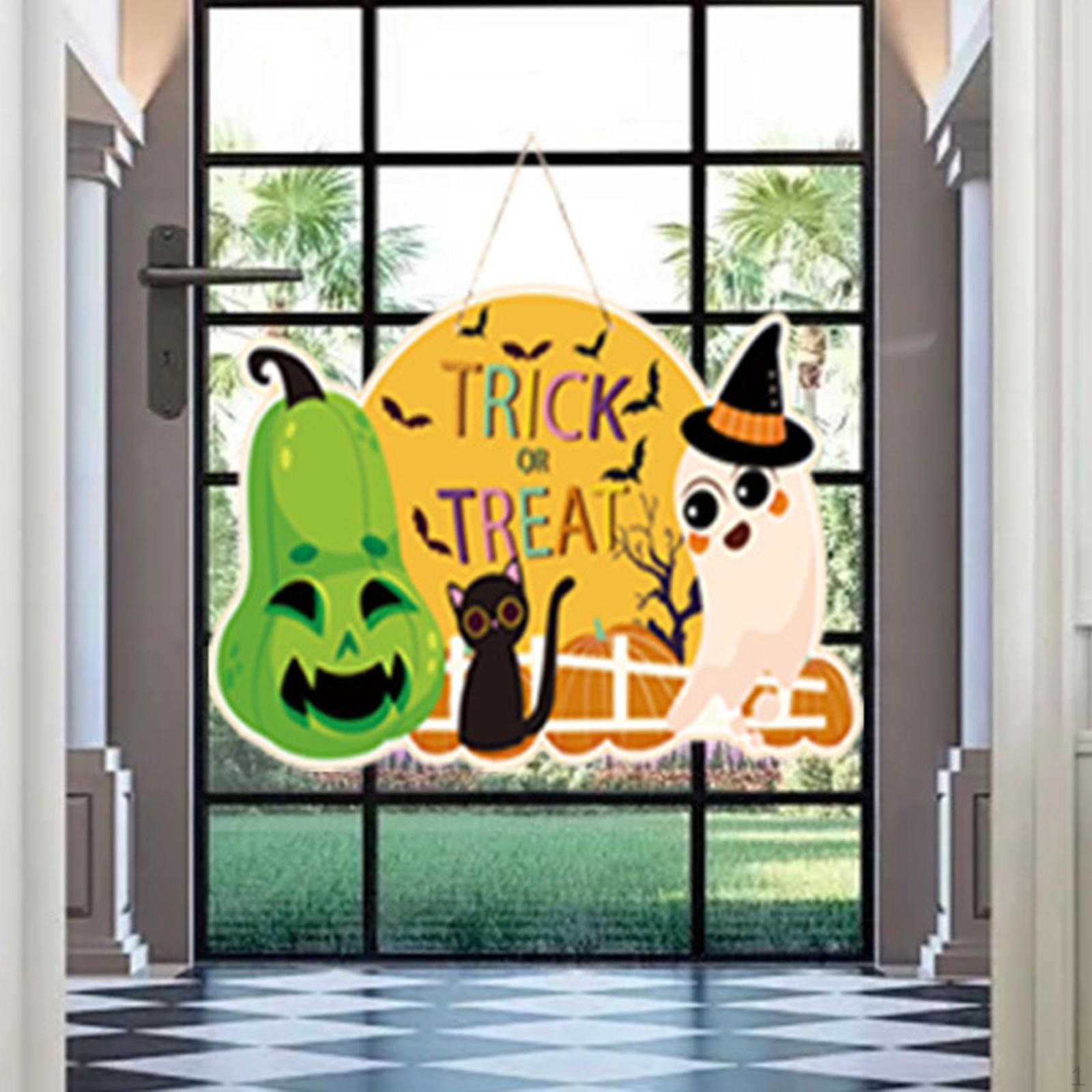 

Хэллоуин Подвеска на дверь Декоративные поделки Декоративное бумажное подвесное украшение Домашний декор для 26x42 cm_Ghosts Style