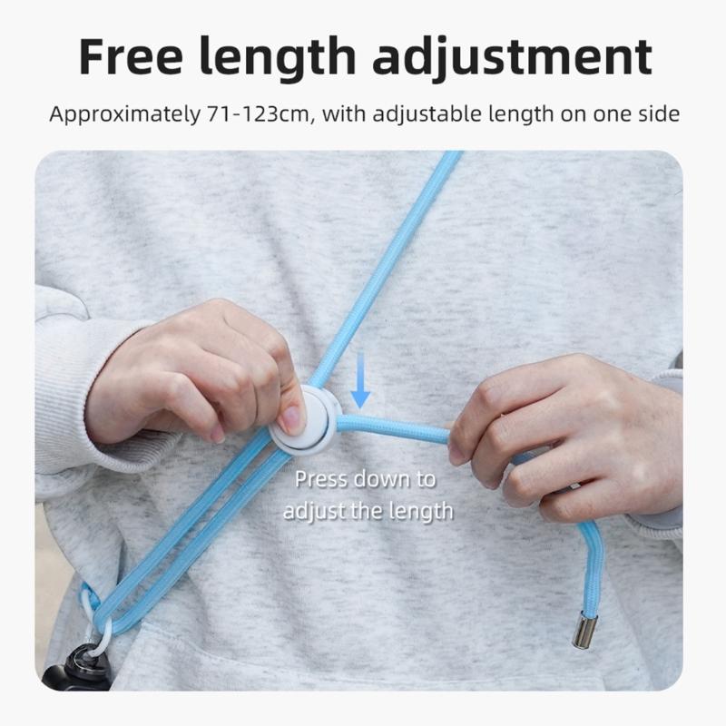 Durability Camera Lanyard Compatible for Pocket 3 Camera Lanyard Belt Featuring AntiSlip Design and Easy Installation