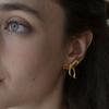 Ribbon tie earring
