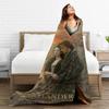 Outlander Weiche Strapazierfähige Decke Jamie und Claire Vintage Reise-Überwurfdecke Winter Neuheit Flanell Bettbezug Sofa Bettbezug