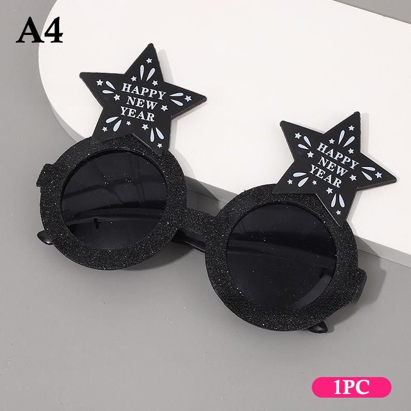

2026 год Очки Смешные очки Вечеринка в канун Нового года Украшение Реквизит для фотобудки Солнцезащитные очки ПК Рождественские товары 1/3/4 шт.