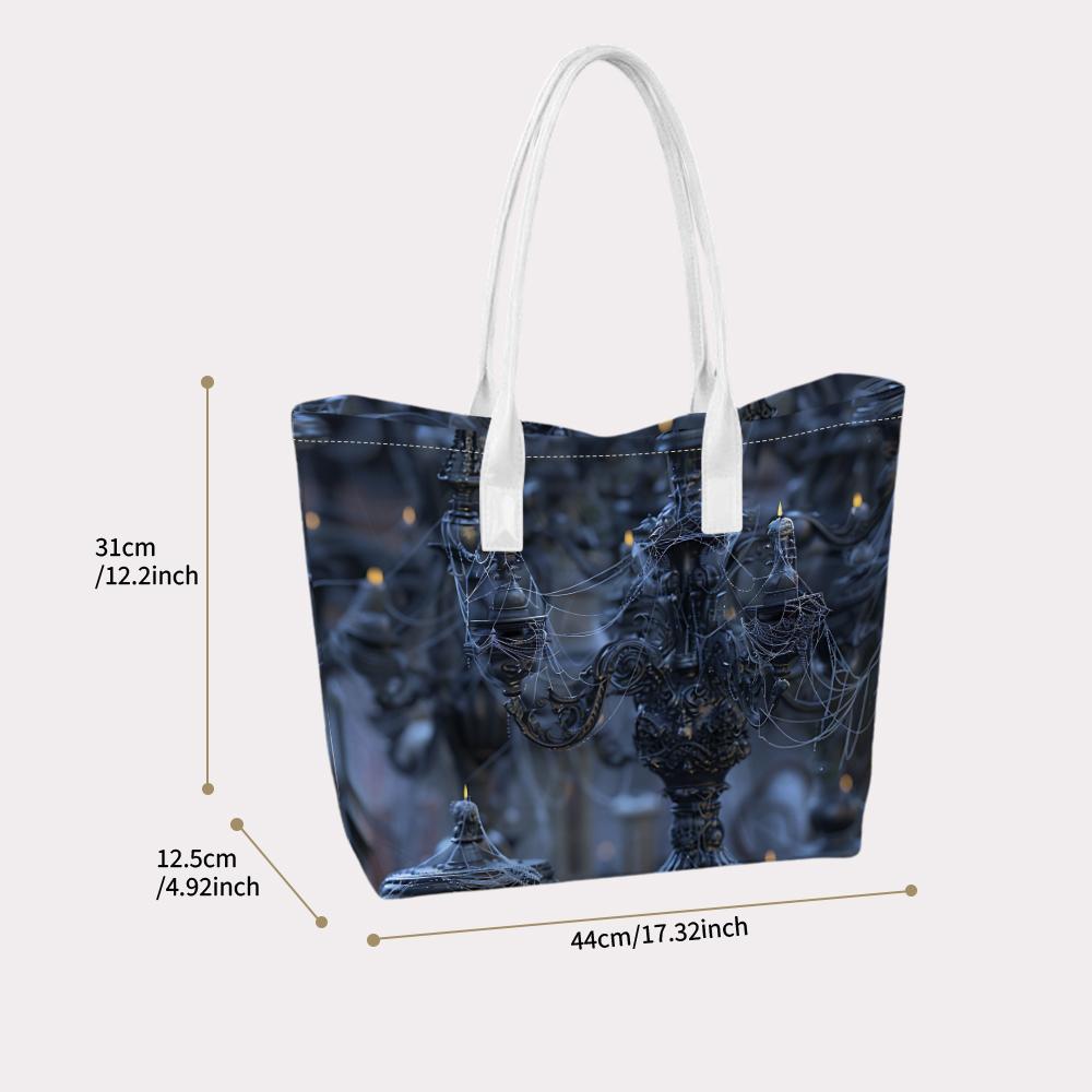 Gothic Chandelier Printed Tote Bag