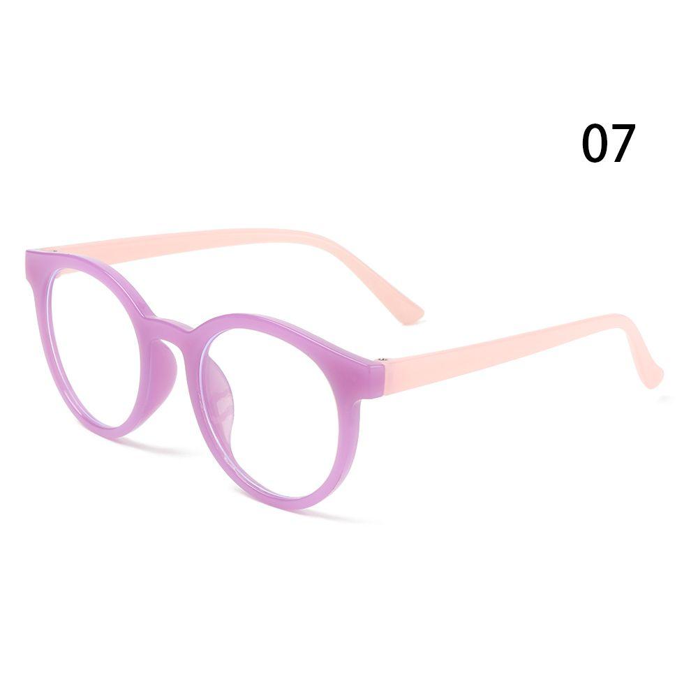 Portable Glasses Protection Online Classes Anti-blue Light Round Eyeglasses Kids Glasses Ultra Light Frame